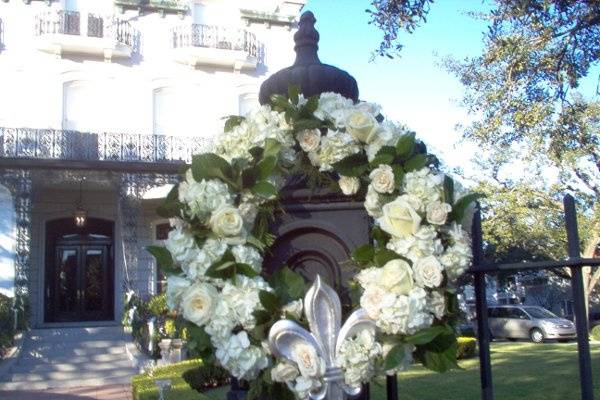 wedding reception at the Orleans Club on St. Charles Ave in New Orleans