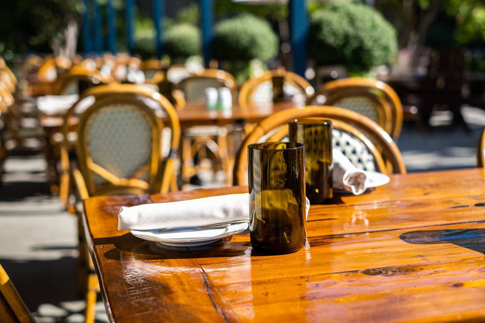 Patio for dining