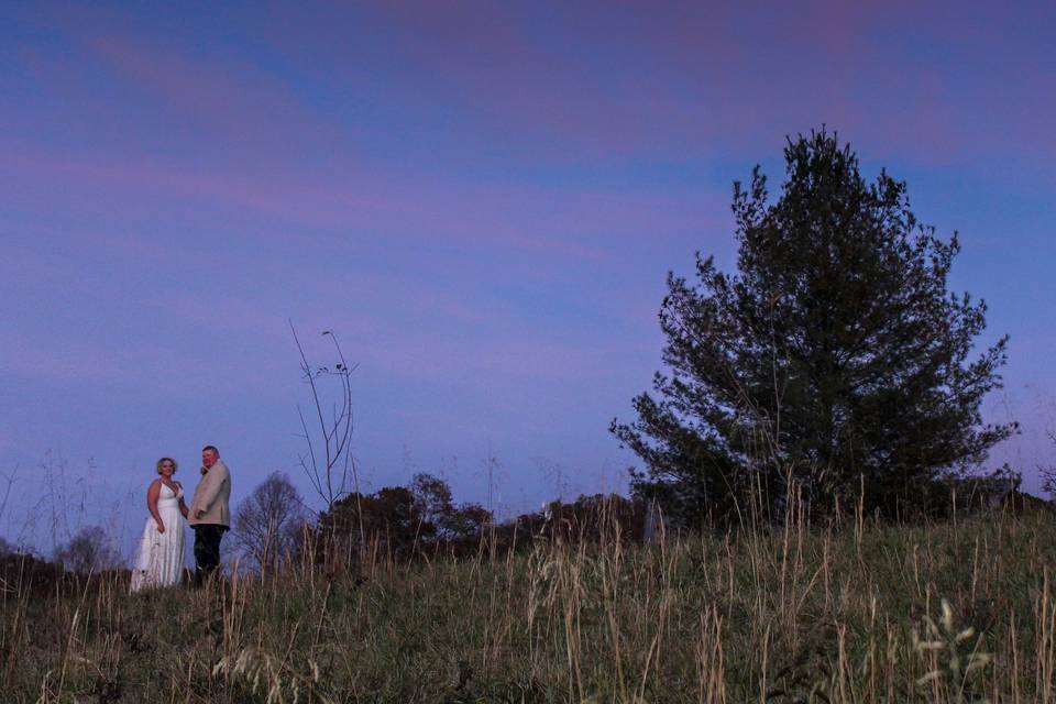 A romantic moonlit night