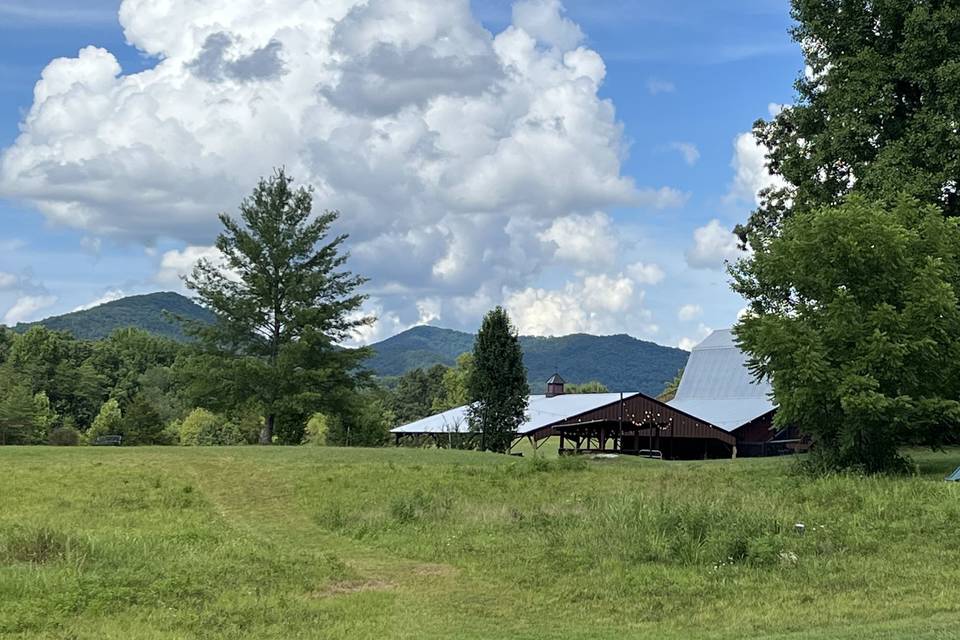 New pavilion beside the barn