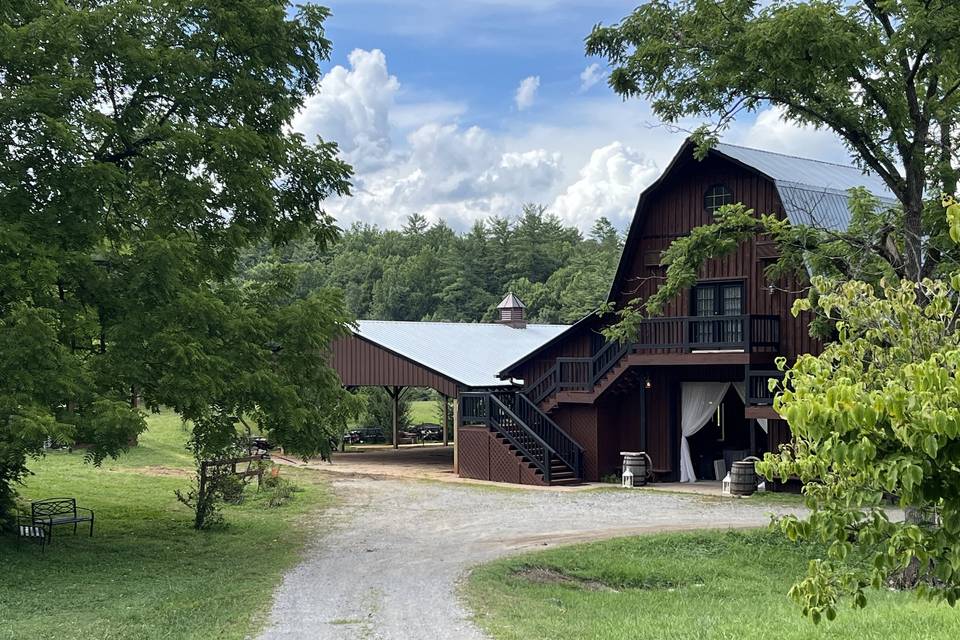 New pavilion beside the barn