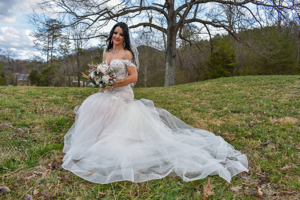 Bridal Portrait at Oak Tree