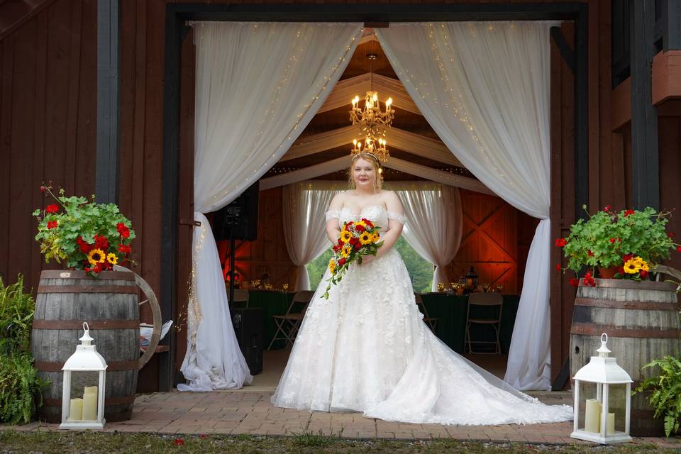 Party Barn entrance