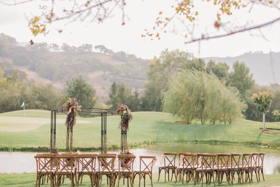 Outdoor wedding venue