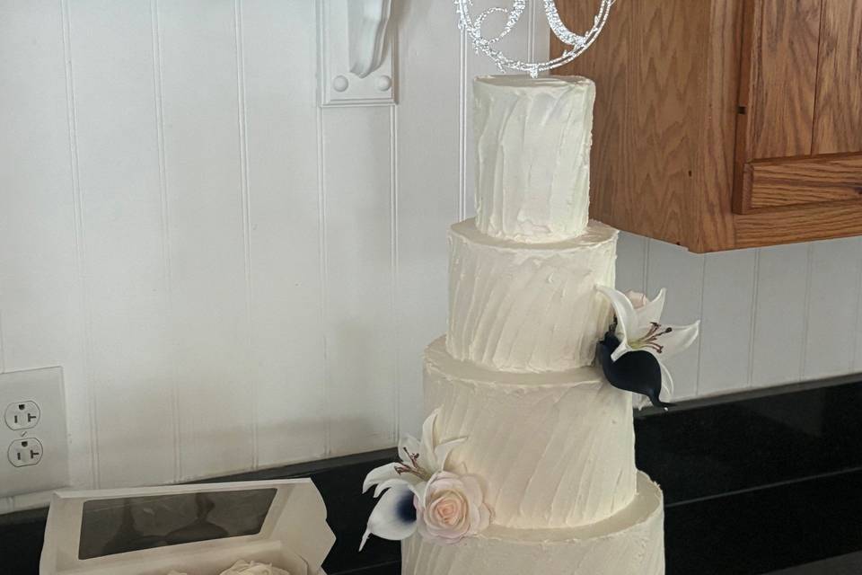 4 tier cake