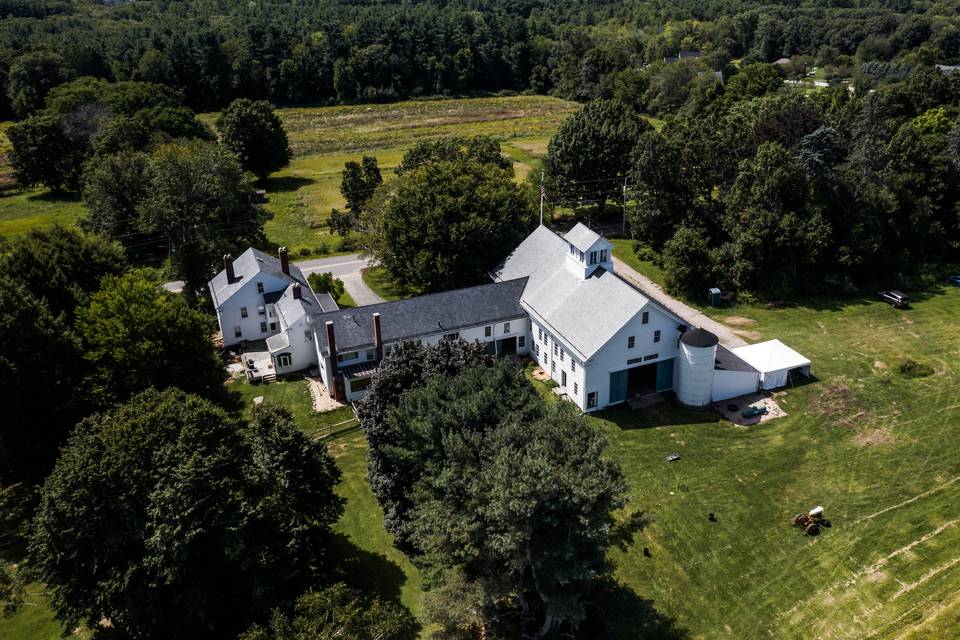 Aerial of the farm