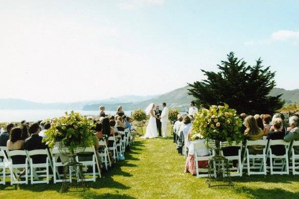 Ceremony on the lawn