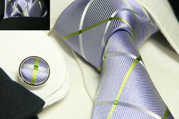 Lavender Silk Tie Set