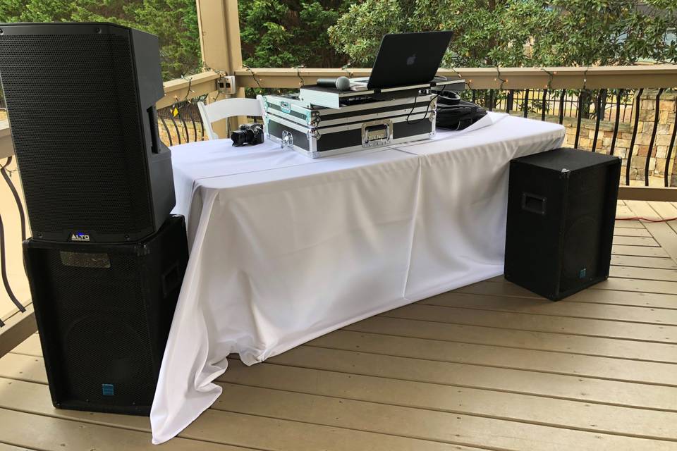 Reception sound set up