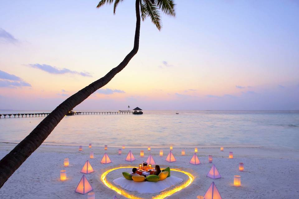 Romance for 2 in the Maldives