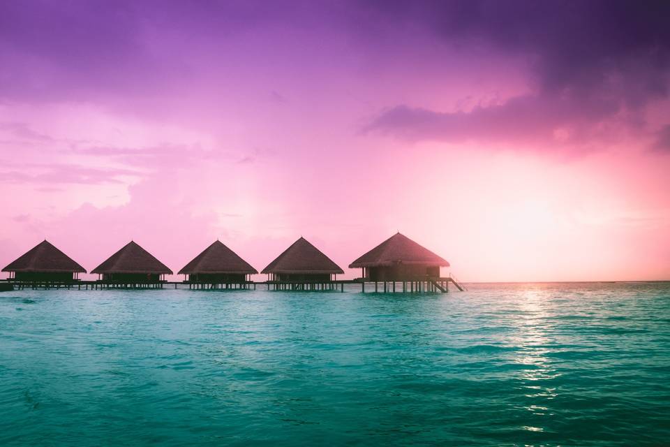 Overwater bungalows