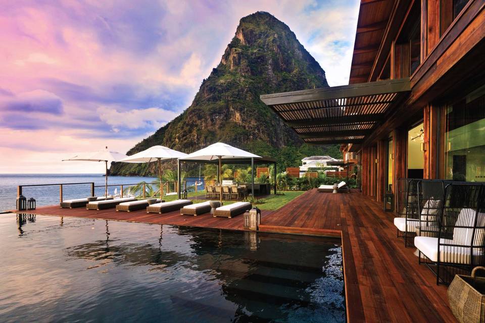 The view in St. Lucia
