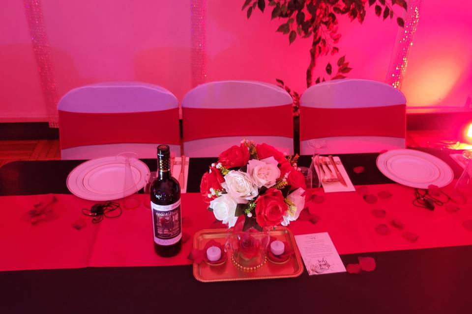 Wedding party seating