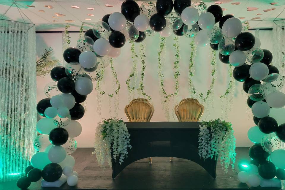 Head Table preperation