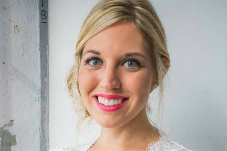 Bride's hair and makeup