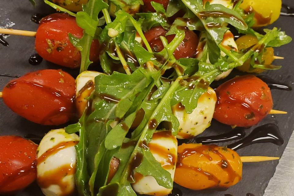 Tomato Mozzarella Skewers