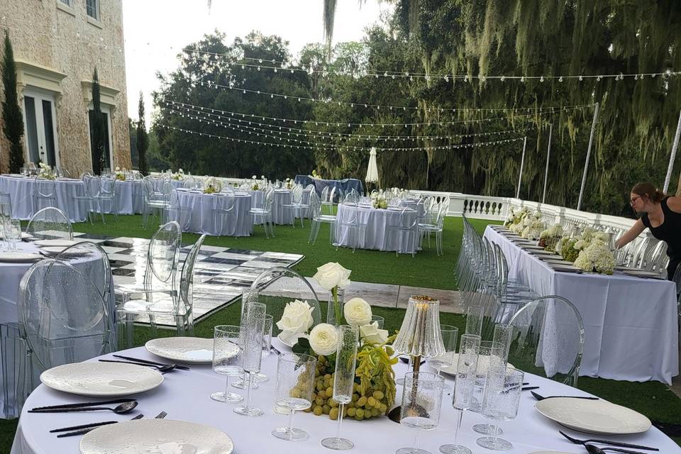 Wedding Tables Set Up