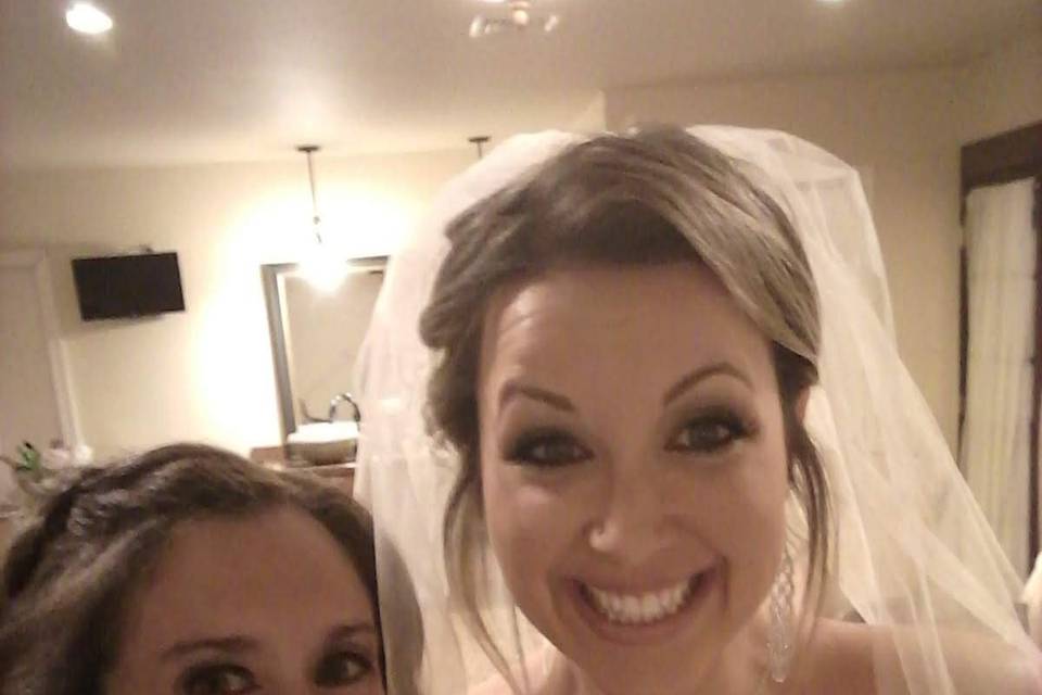With the bride
