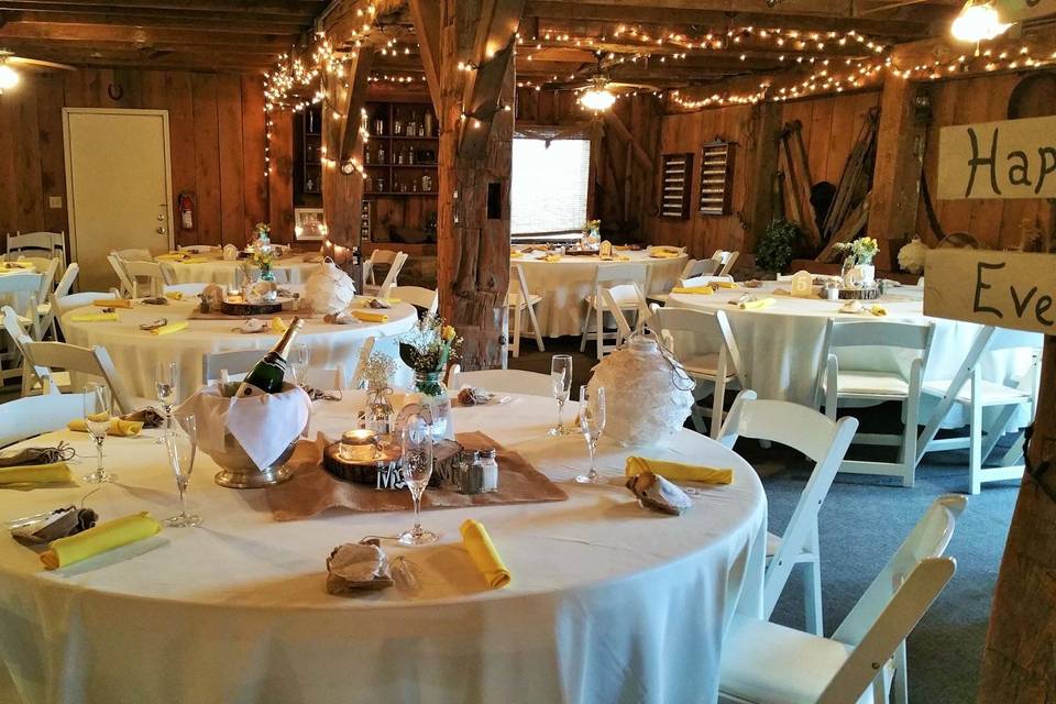 Ceremony Site With White Chairs