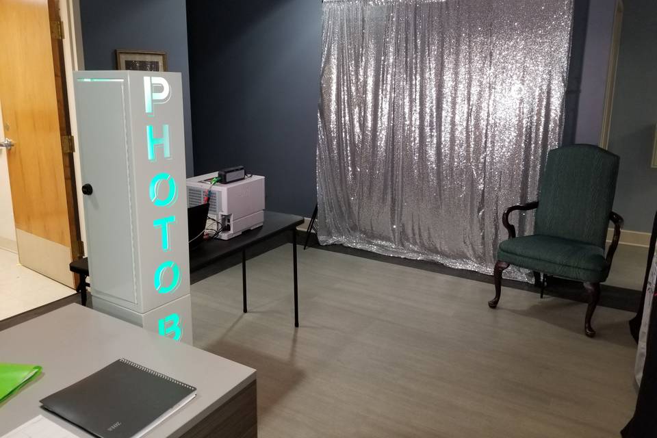 Photo booth setup