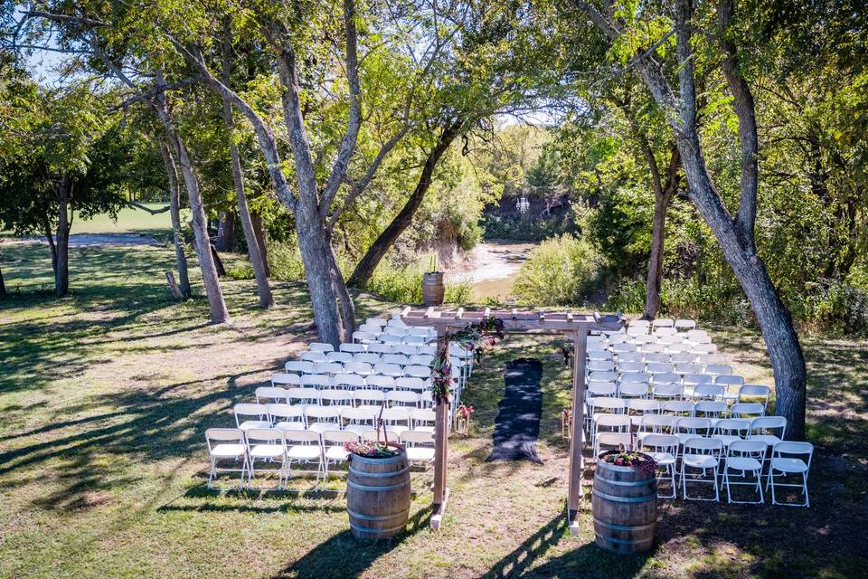 Wedding ceremony space