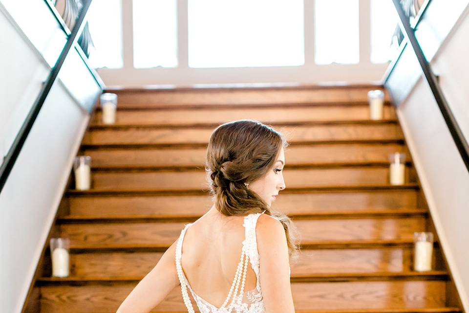 Bride with flowers