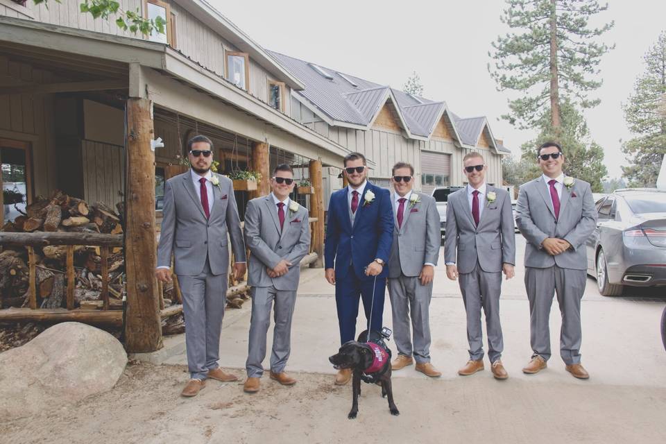 Groom and groomsmen