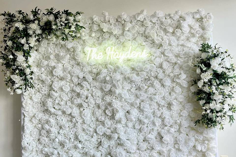 Evergreen Flower Wall