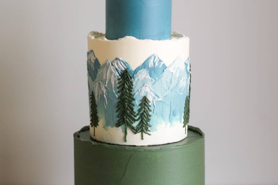 Mountain Wedding Cake Utah