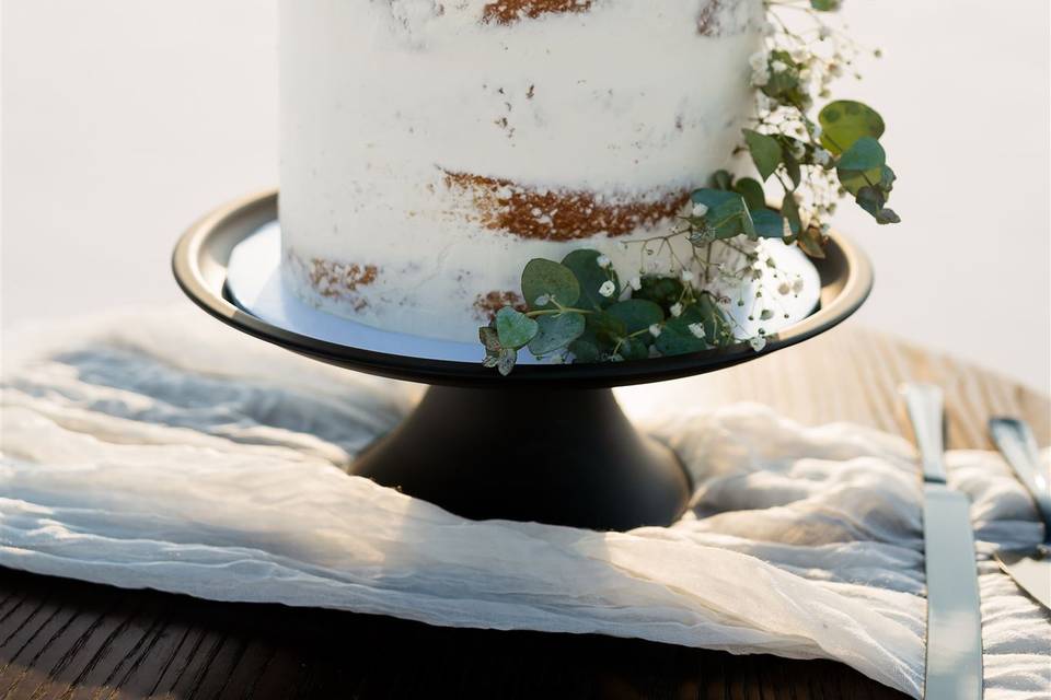 Elopement Wedding Cake Utah