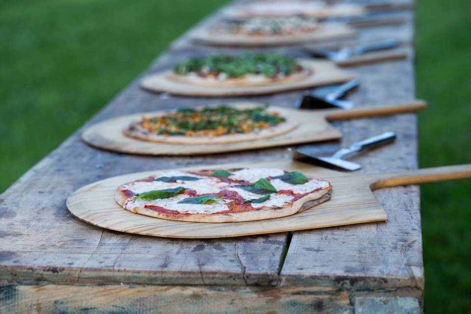 Wood-fired pizza