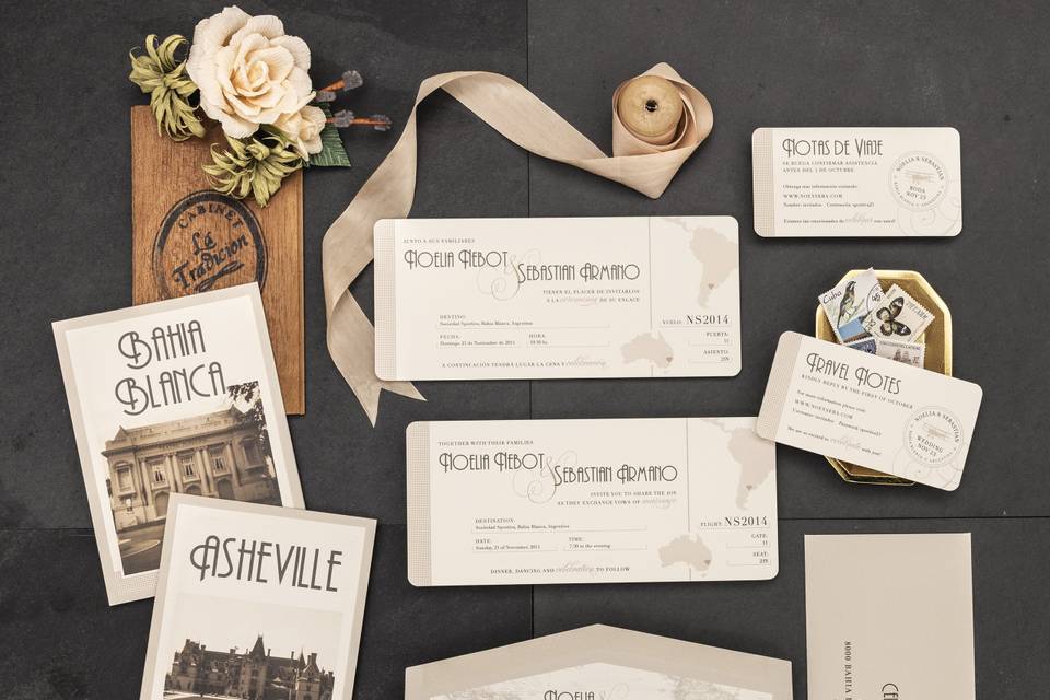 Travel Themed Invitations