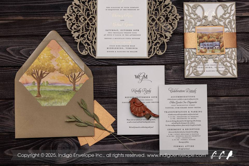 Romantic Fall Wedding