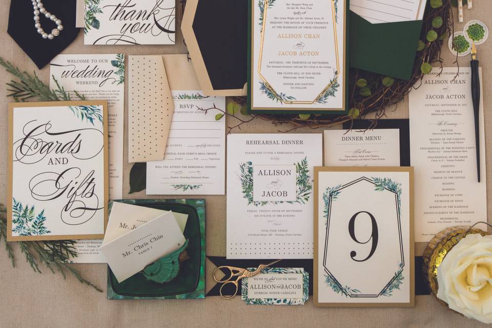 Gold Foil + LP Invitation