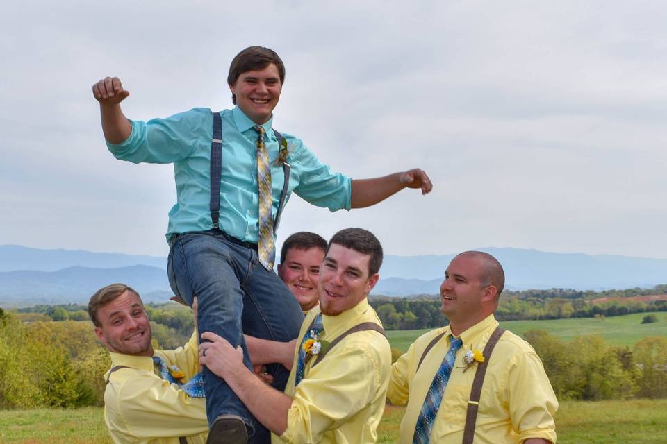 Groom and groomsmen