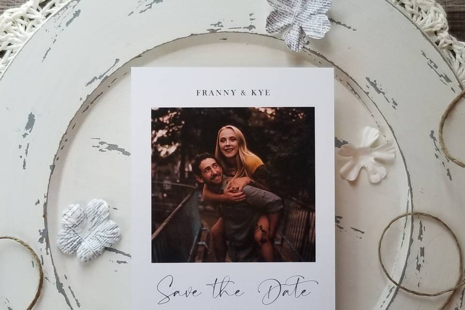 Polaroid Save the Date