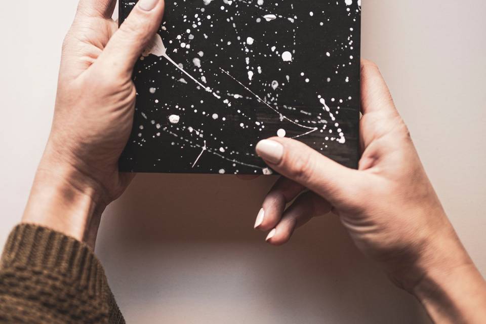 Splatter design notebook