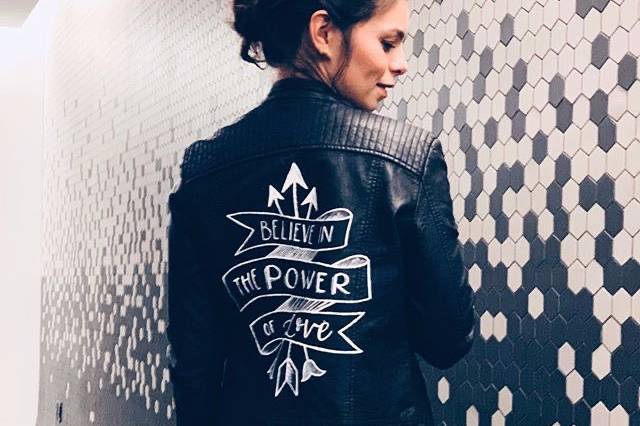 Personalized leather jacket