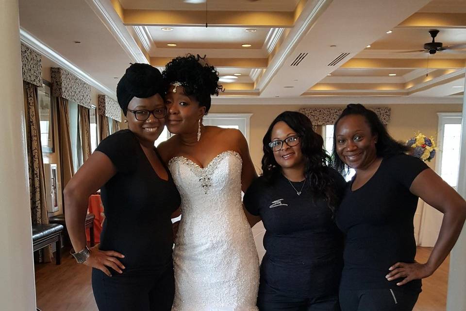 Designer, Staff, and Bride