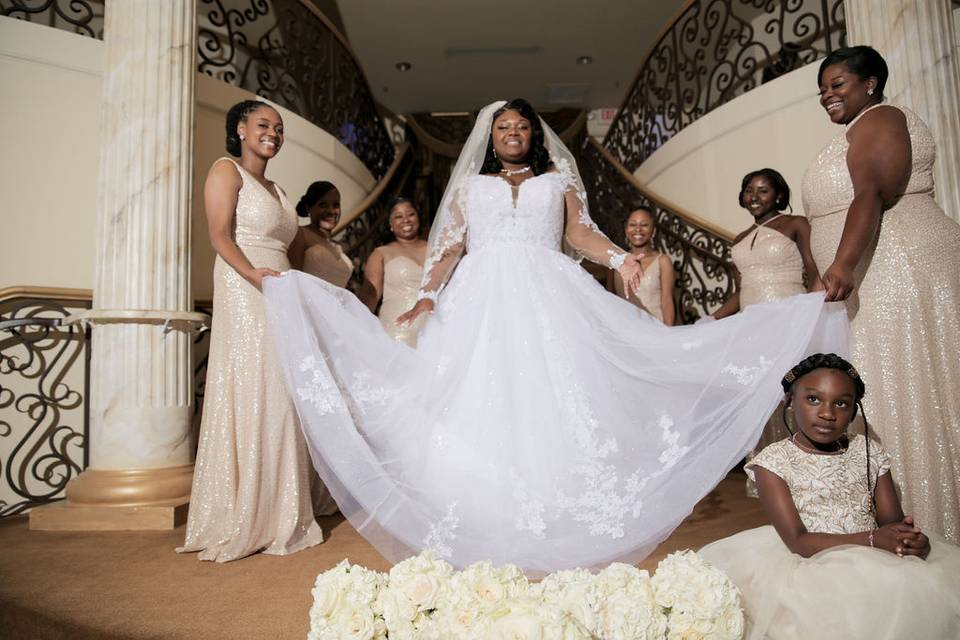 Bridesmaids & Flower girl