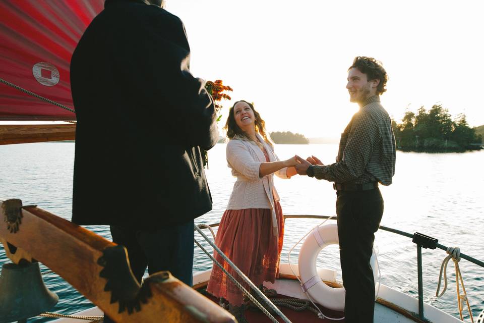 Getting married at sea