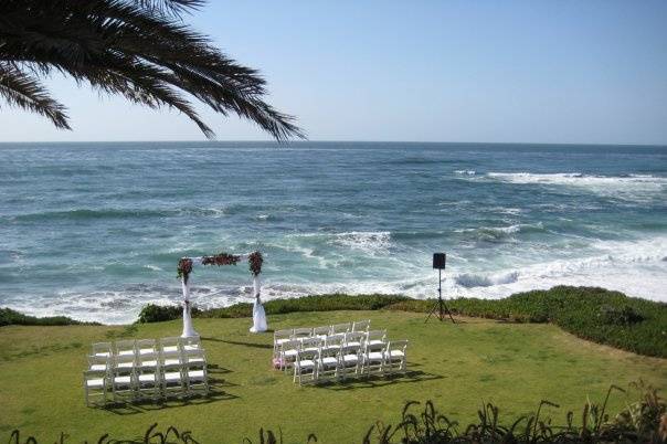 Outdoor wedding ceremony