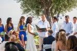 Outdoor wedding ceremony