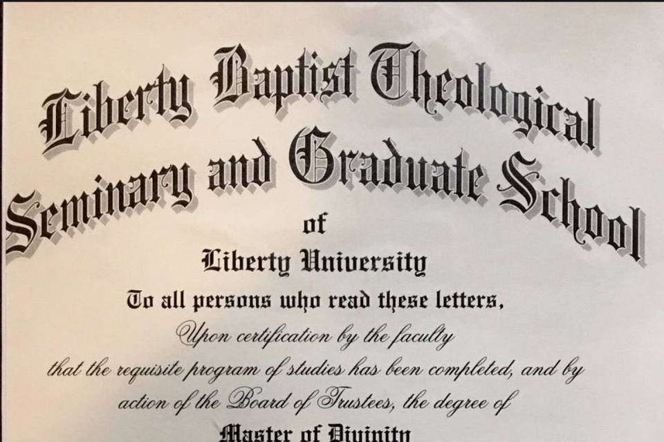 MDIV Diploma