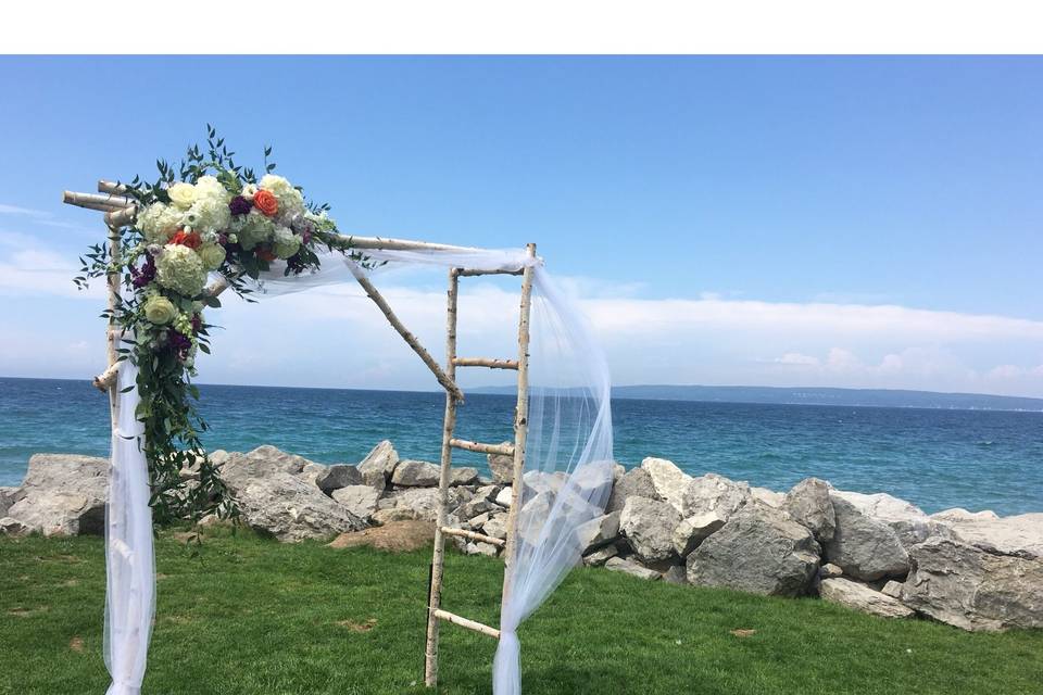 Arch on Lake Michigan