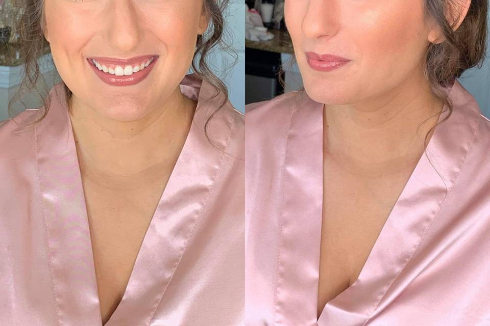 Bridesmaid hair + makeup