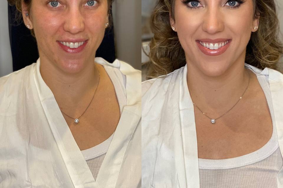 Bridal before + after
