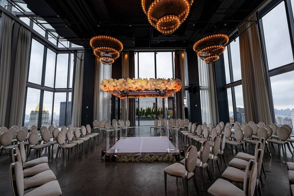 Floating Chuppah in the Loft