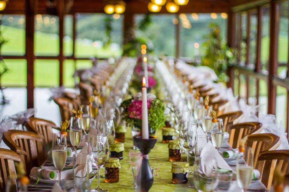 Nature themed tablescape