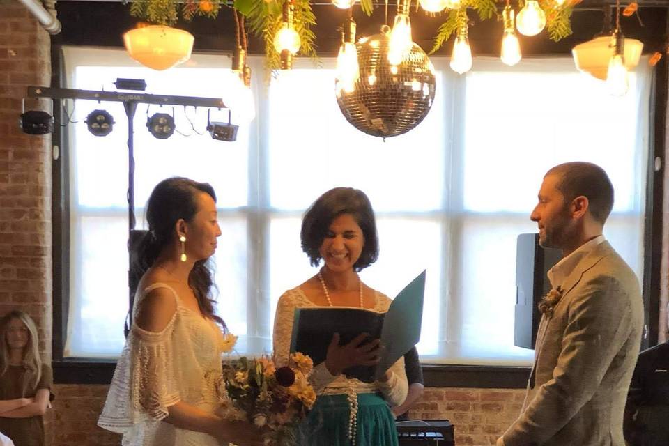 Indoor wedding